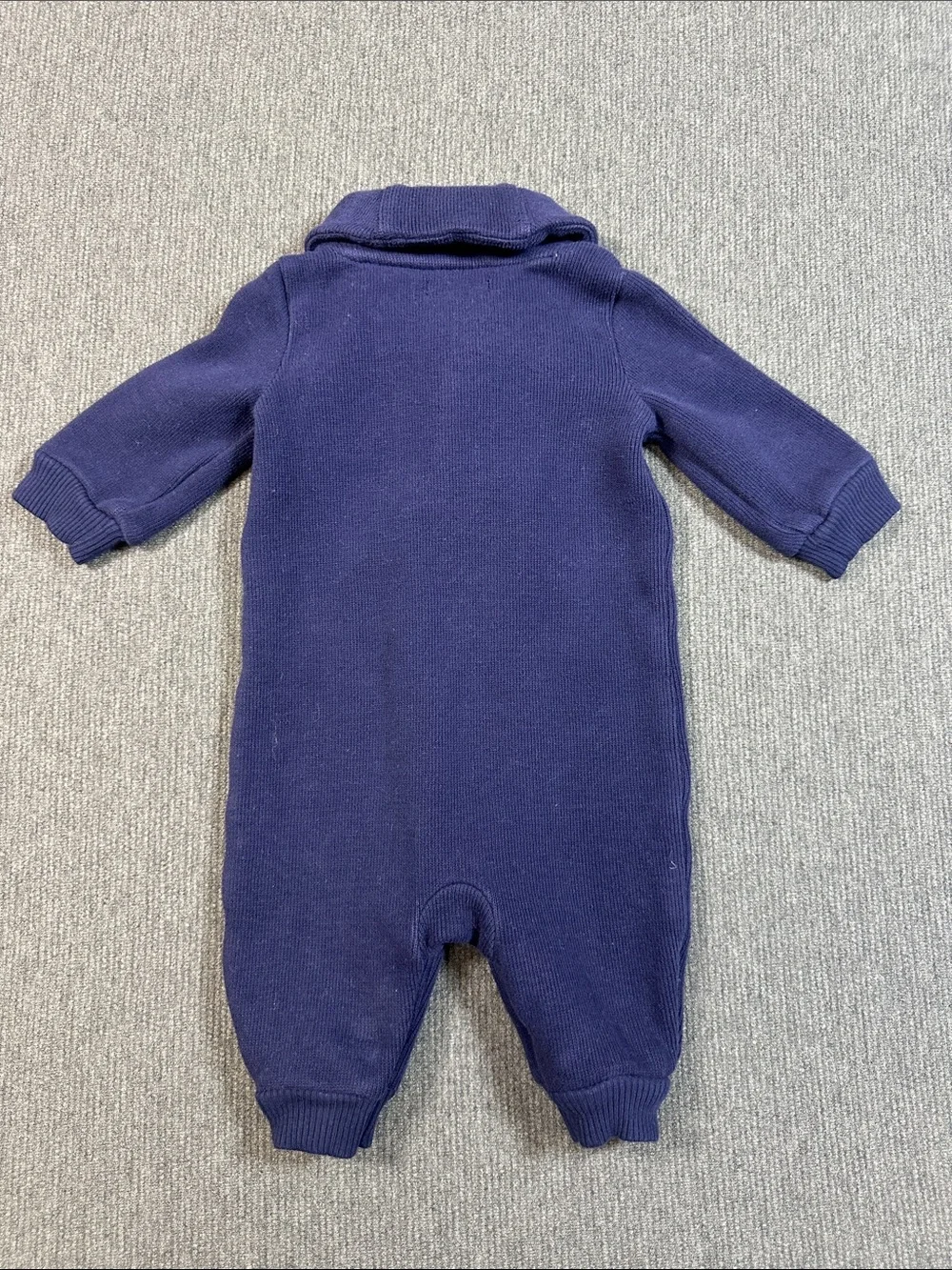 Ralph Lauren Baby Boys Navy One Piece Outfit Coverall Romper Cotton 3 Months